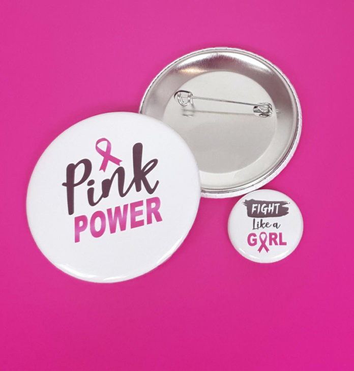 Broches Ruban Rose Octobre Rose - Lot De 100, Sensibilisation Cancer Du Sein, Pin's En Polyester