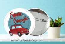 Badge avec logo ou image pour un événement