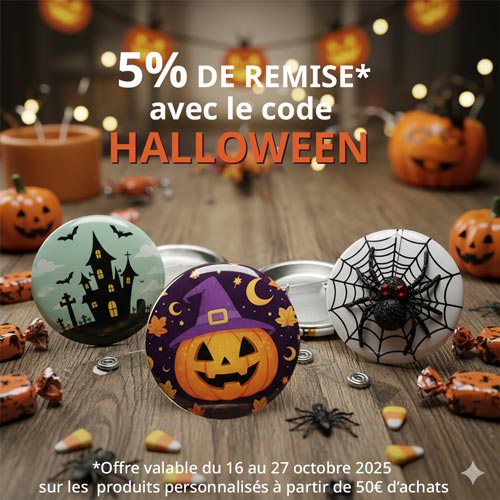 Badge Halloween personnalisé : créez l’Horreur Parfaite !
