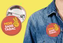 Badge personnalisé Mois Sans Tabac
