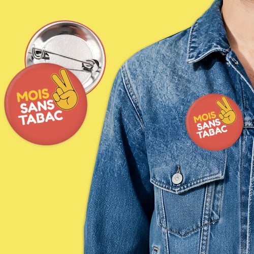 Badges personnalisés Mois Sans Tabac